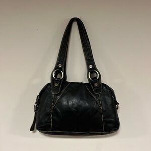 Tignanello black leather bag